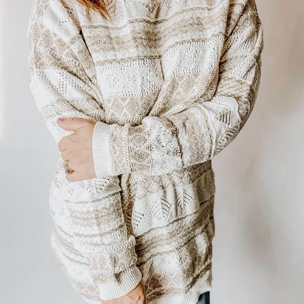 Vintage DKNY 90's Knit Striped Sweater L - Picture 1 of 5